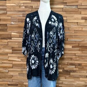 American Threads | Kimono | Rayon | Navy + White |S